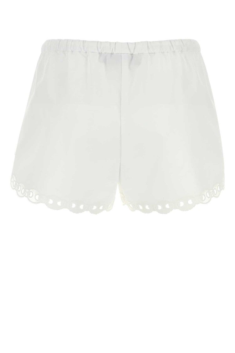 Gucci White Poplin Shorts