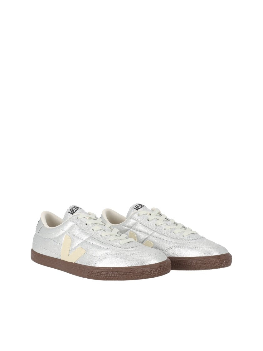 Veja Silver Panenka Metallic Low-Top Sneakers