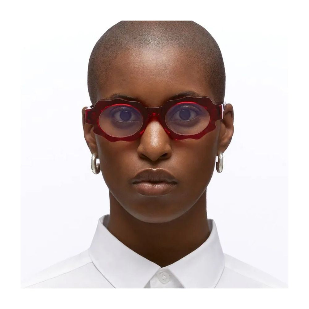 Kuboraum Mask G7 Ruby Transparent Ruby Red Acetate Mask Sunglasses