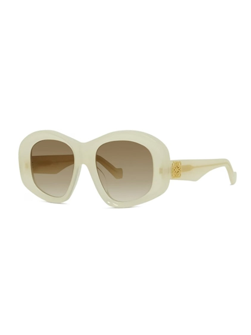 Loewe Beige Lw40181i Rounded Gradient Sunglasses
