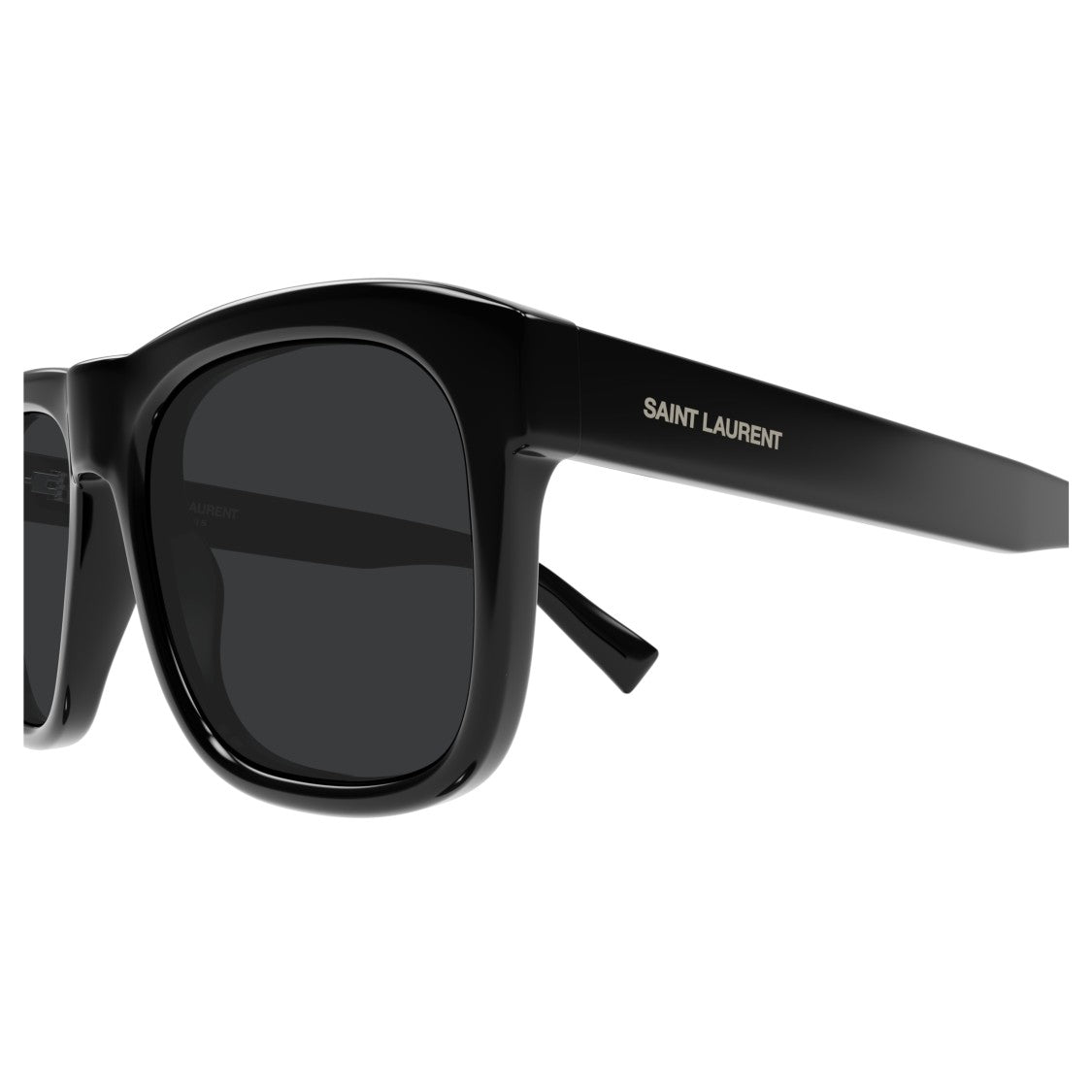 Saint Laurent Sl 558 Bold Rectangular Black Sunglasses