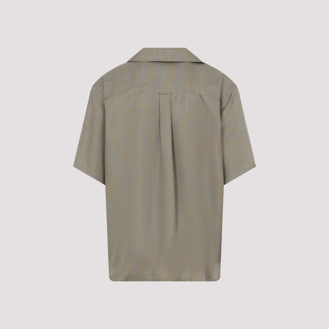 Saint Laurent Geometric Pattern Silk Shirt