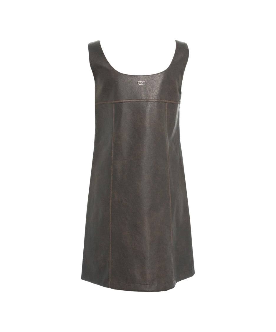 Liu Jo Faux Leather Mini Dress