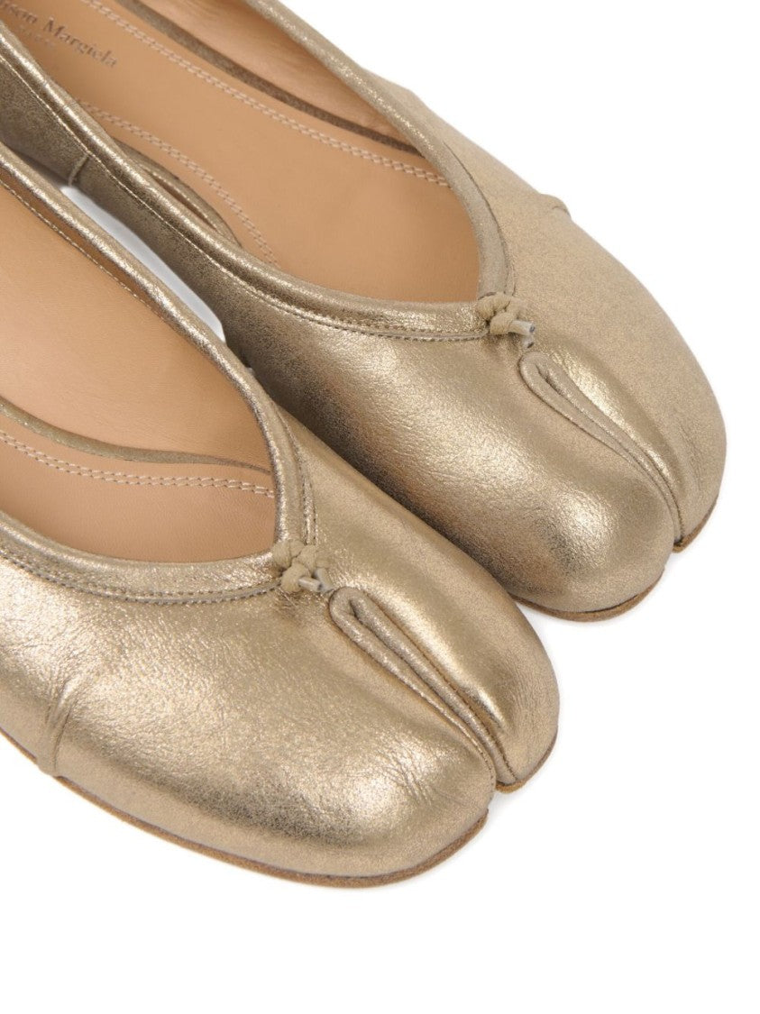 Maison Margiela Gold Ballerina Flats