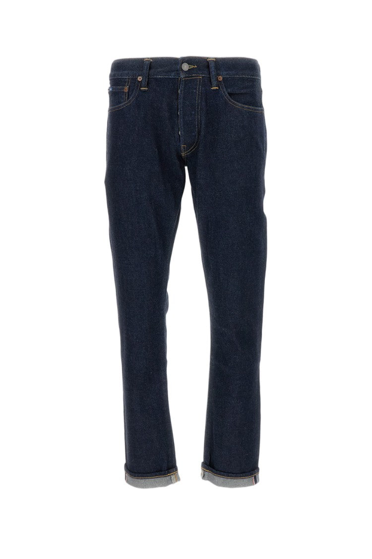 Polo Ralph Lauren Sullivan Slim Fit Jeans With Five-Pocket Design And Leather Patch