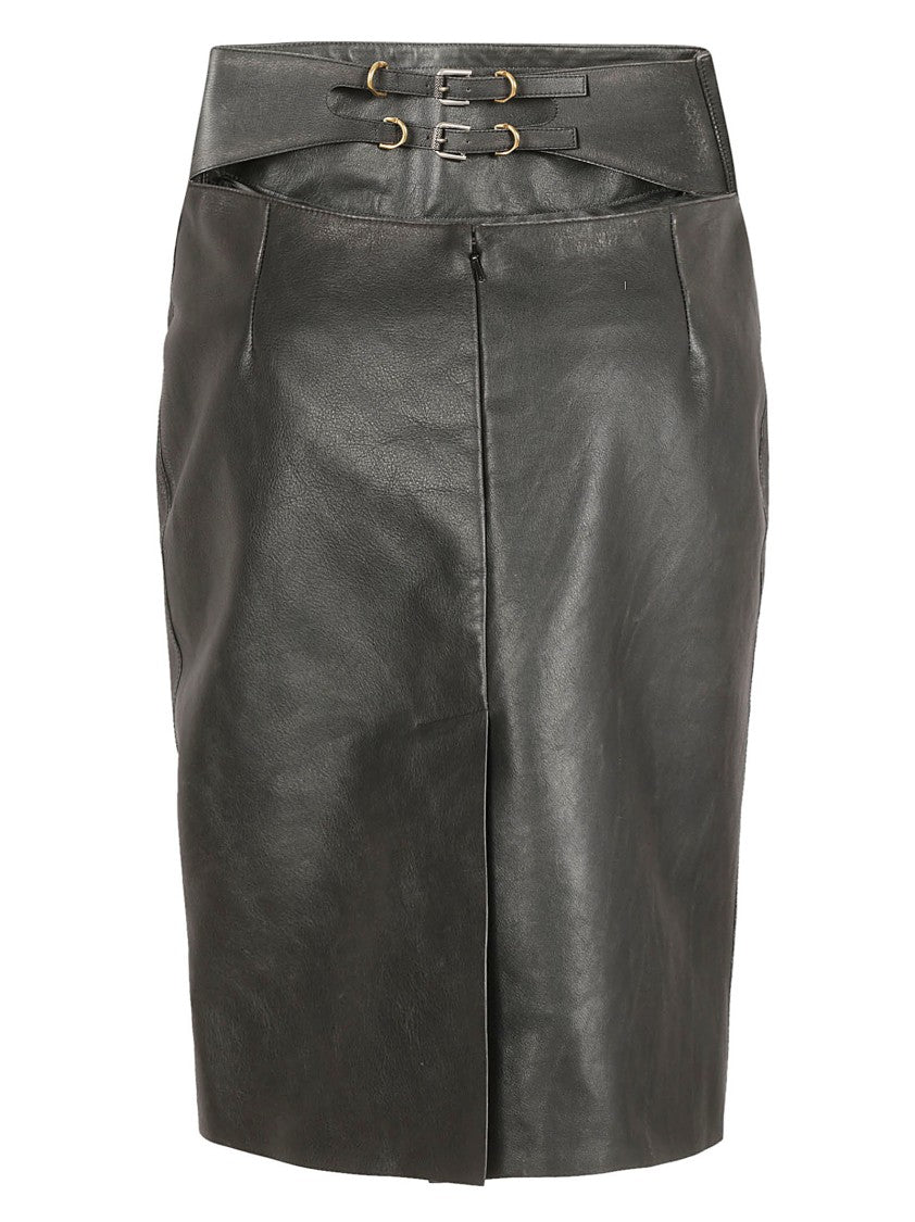 Givenchy Fitted Calf Leather Skirt