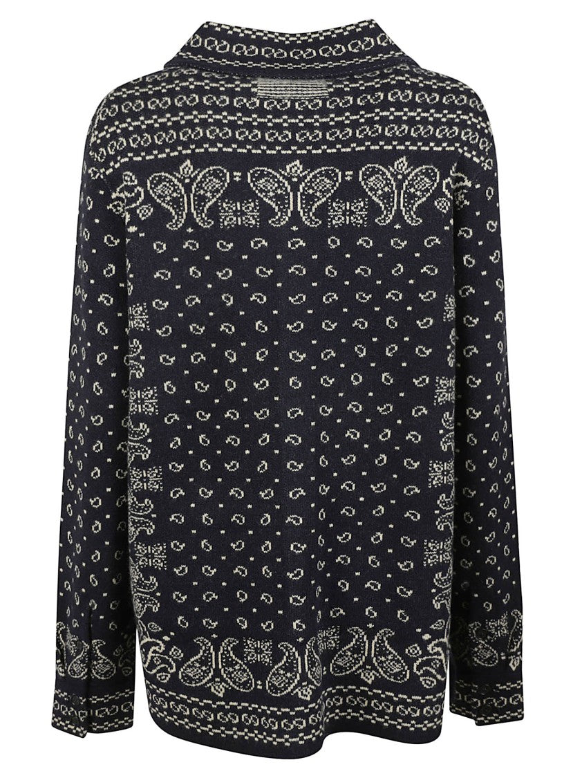 Guest In Residence Wild Rag Intricate Bandana-Patterned Cashmere Shirt