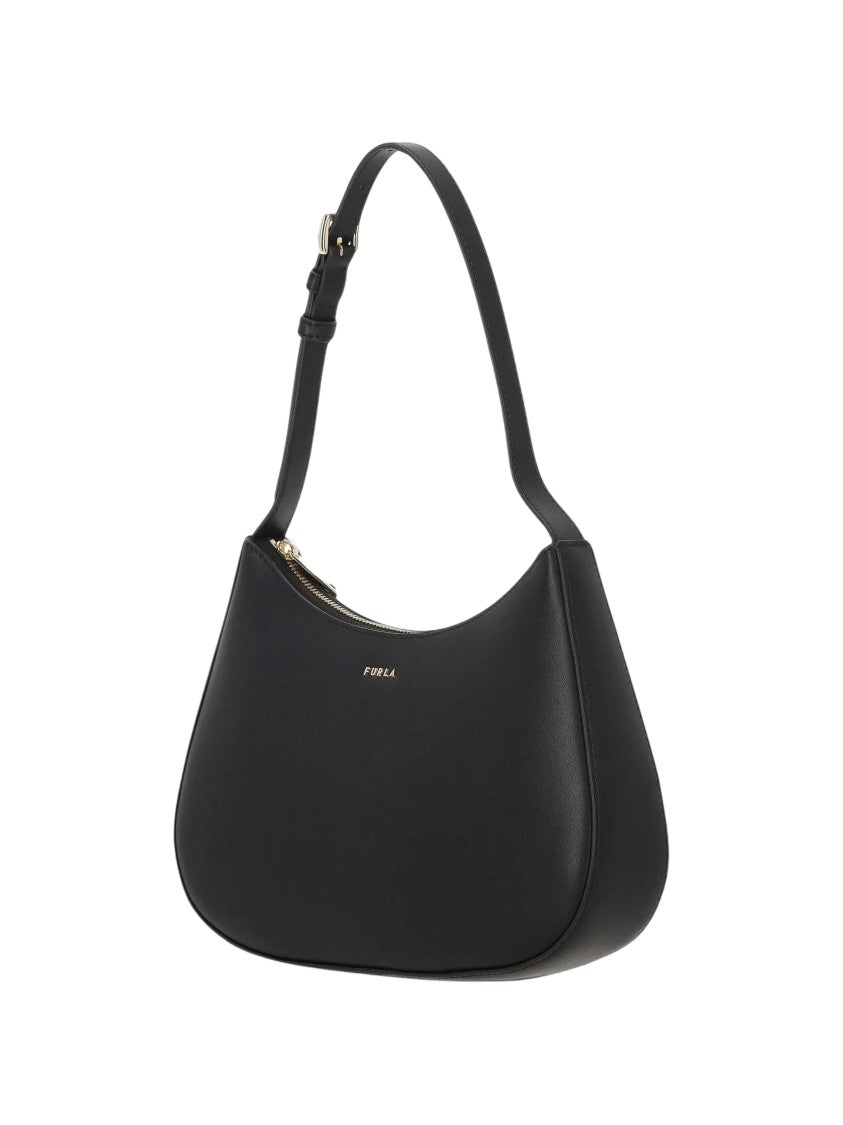 Furla Smooth-Grain Leather Shoulder Bag With Gold-Tone Accents