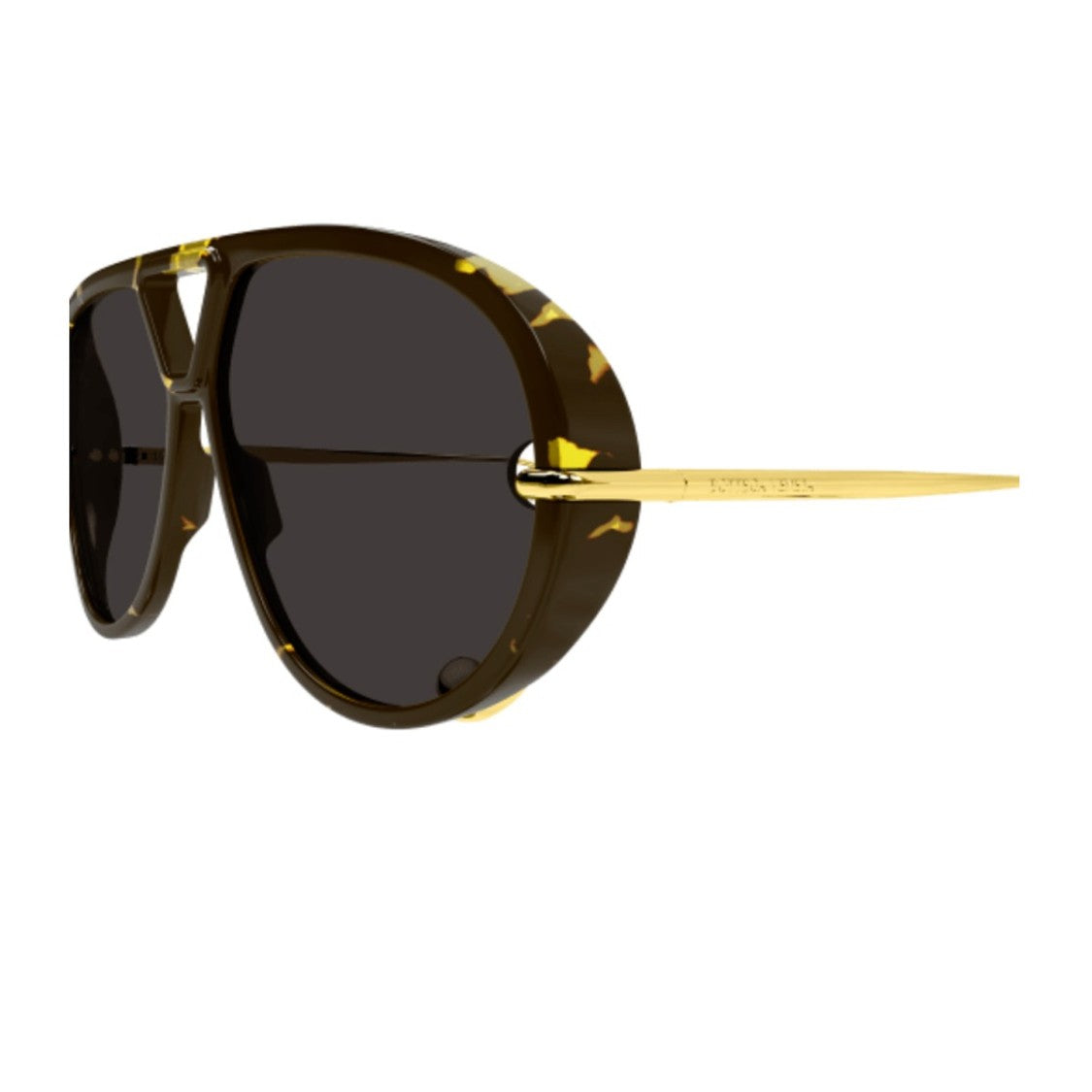 Bottega Veneta Havana Unapologetic Acetate Pilot Sunglasses