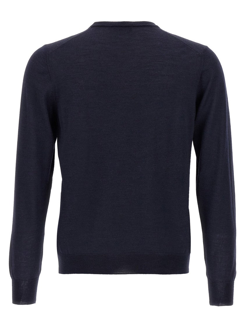 Barba Wool And Silk Blend Crew-Neck Sweater