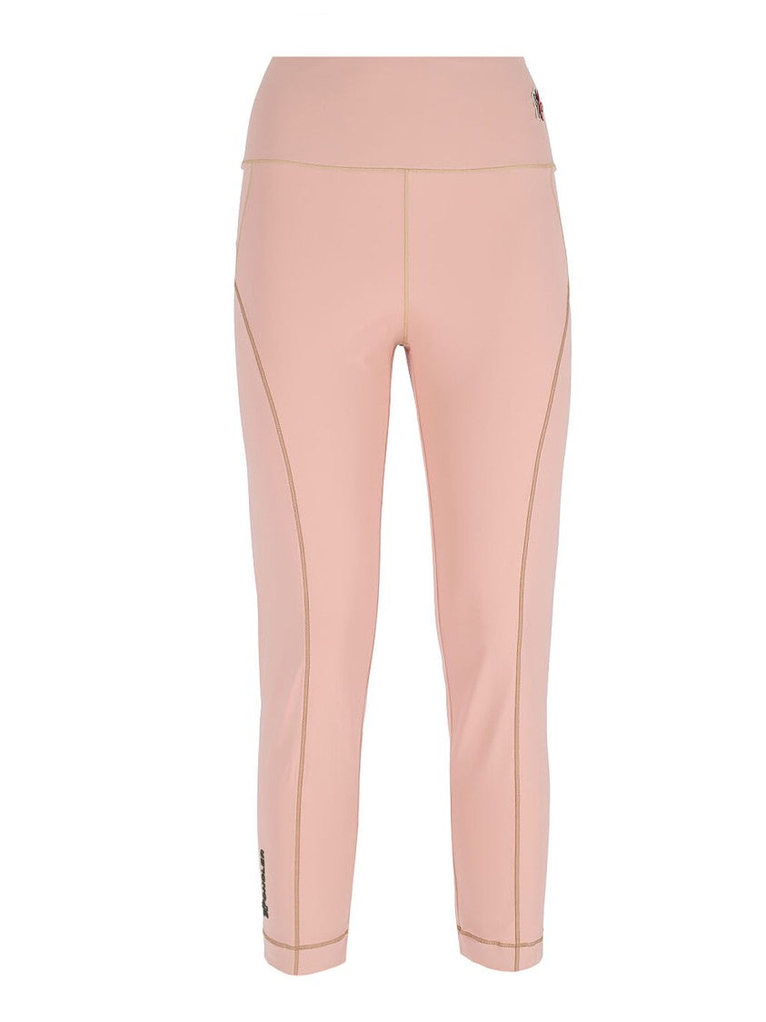 Moncler Grenoble Logo Track Pants, In Pink Nylon