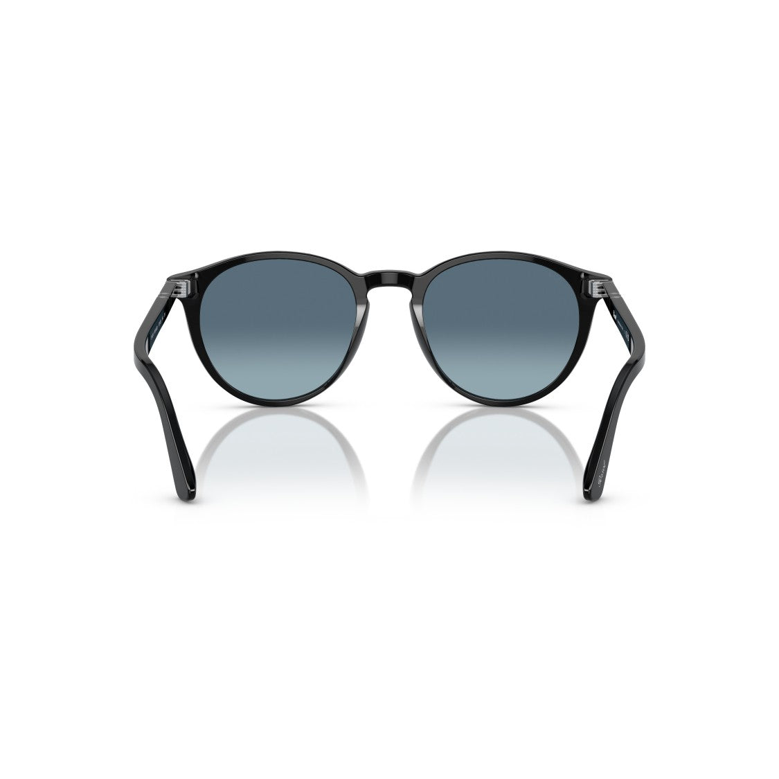 Persol 0Po3152s Round Frame Sunglasses With Gradient Blue Lenses