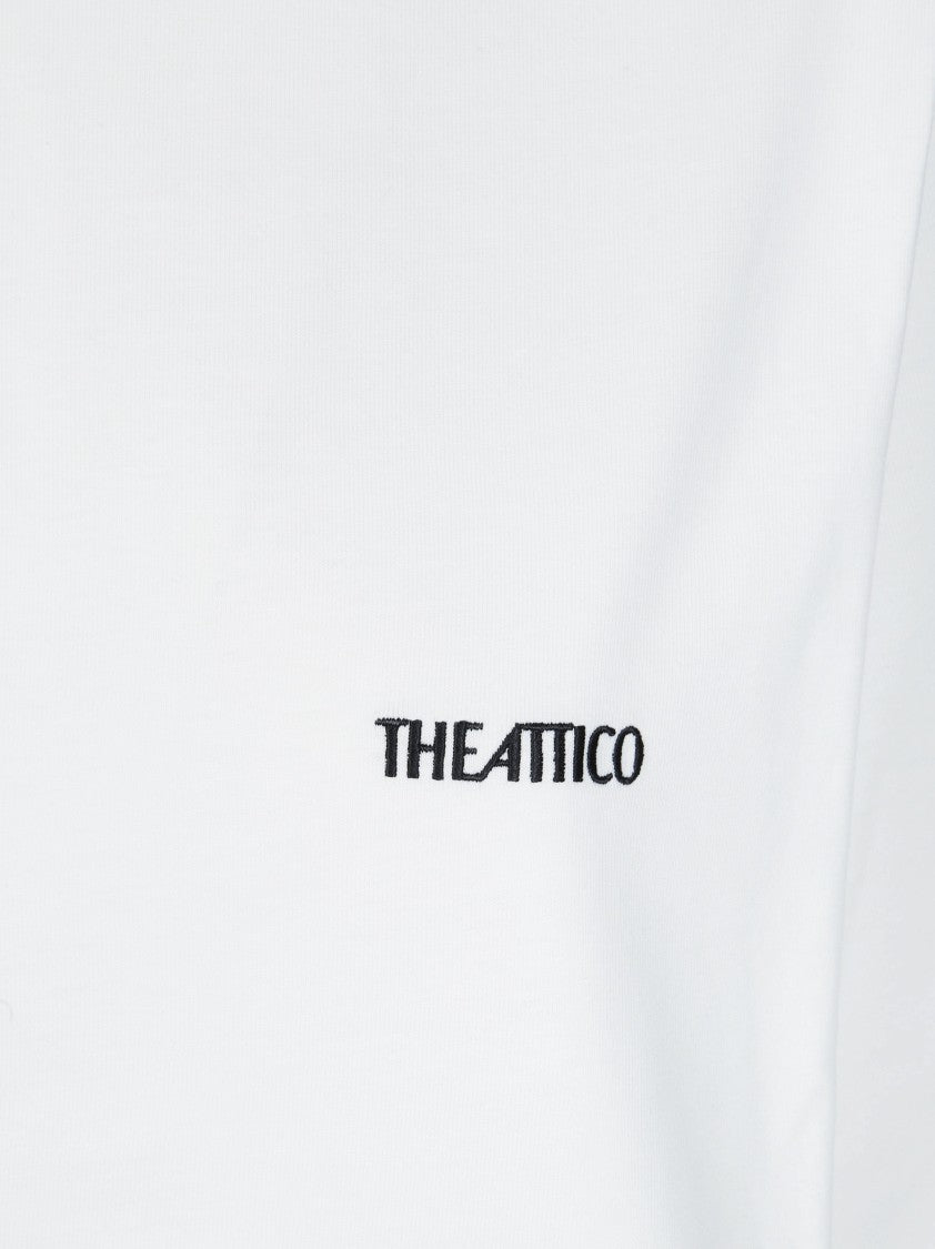 The Attico Short-Sleeved Relaxed Fit Cotton T-Shirt