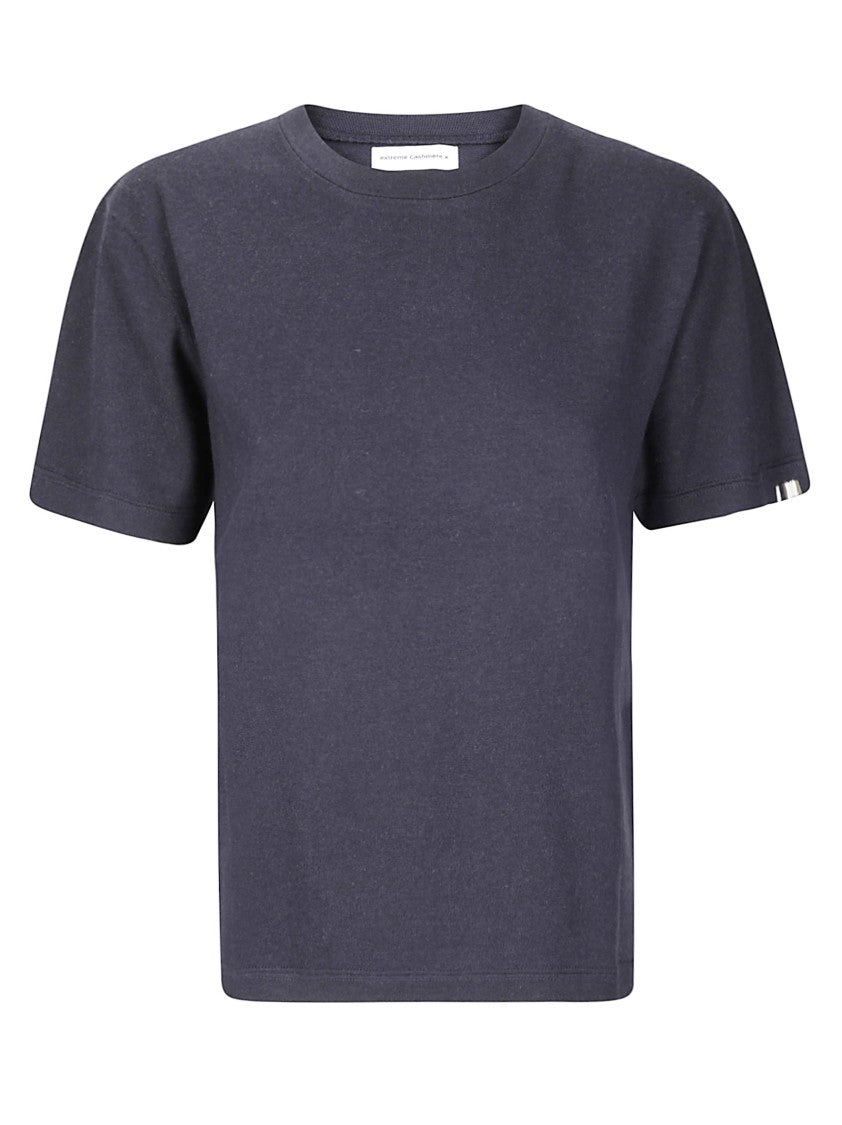 Extreme Cashmere Crew Neck Cotton-Cashmere T-Shirt With Fine-Knit Texture