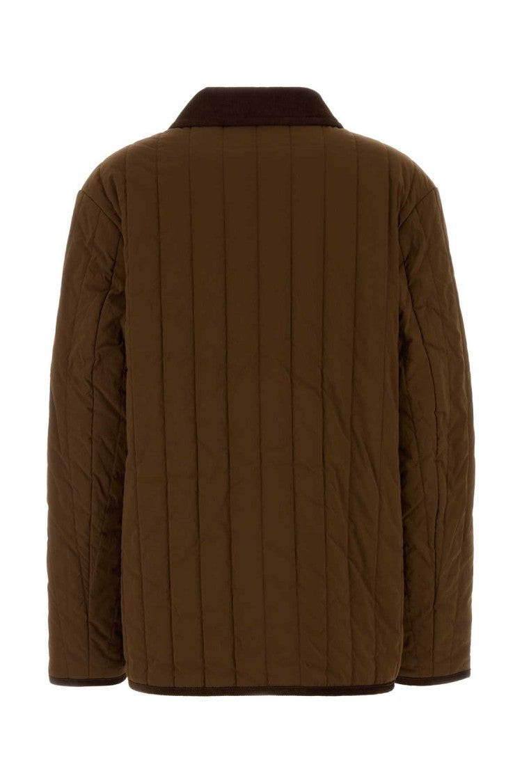 A.P.C. Brown Stretch Nylon Leone Jacket