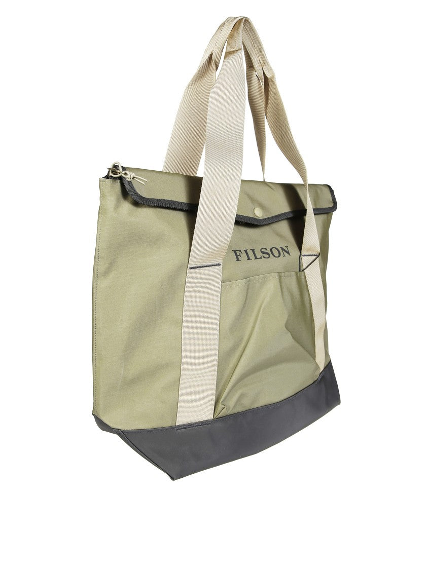 Filson Textured Flap-Closure Shoulder Bag With Adjustable Strap