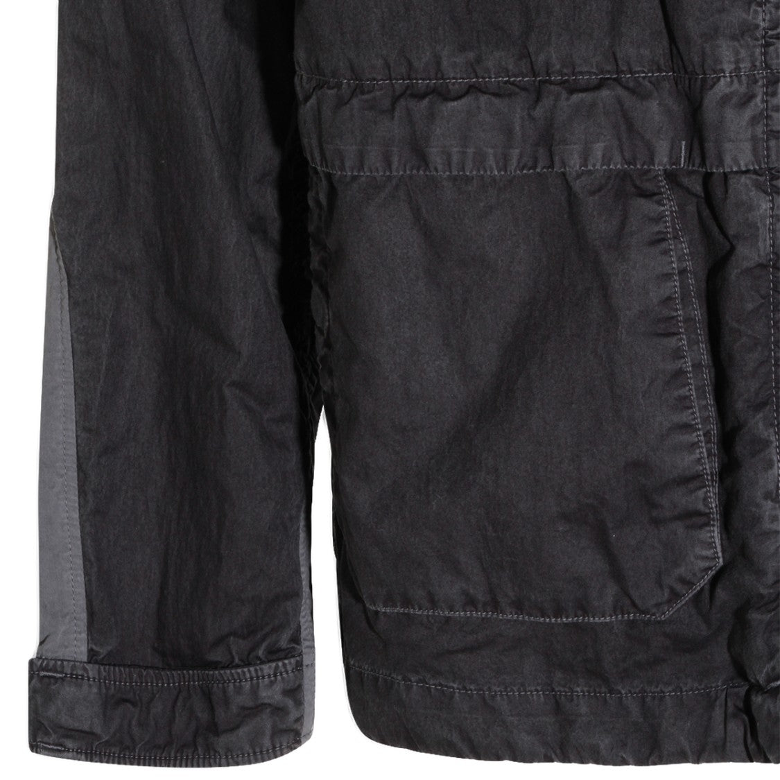 C.P. Company Two-Tone Black Jacket With Functional Design