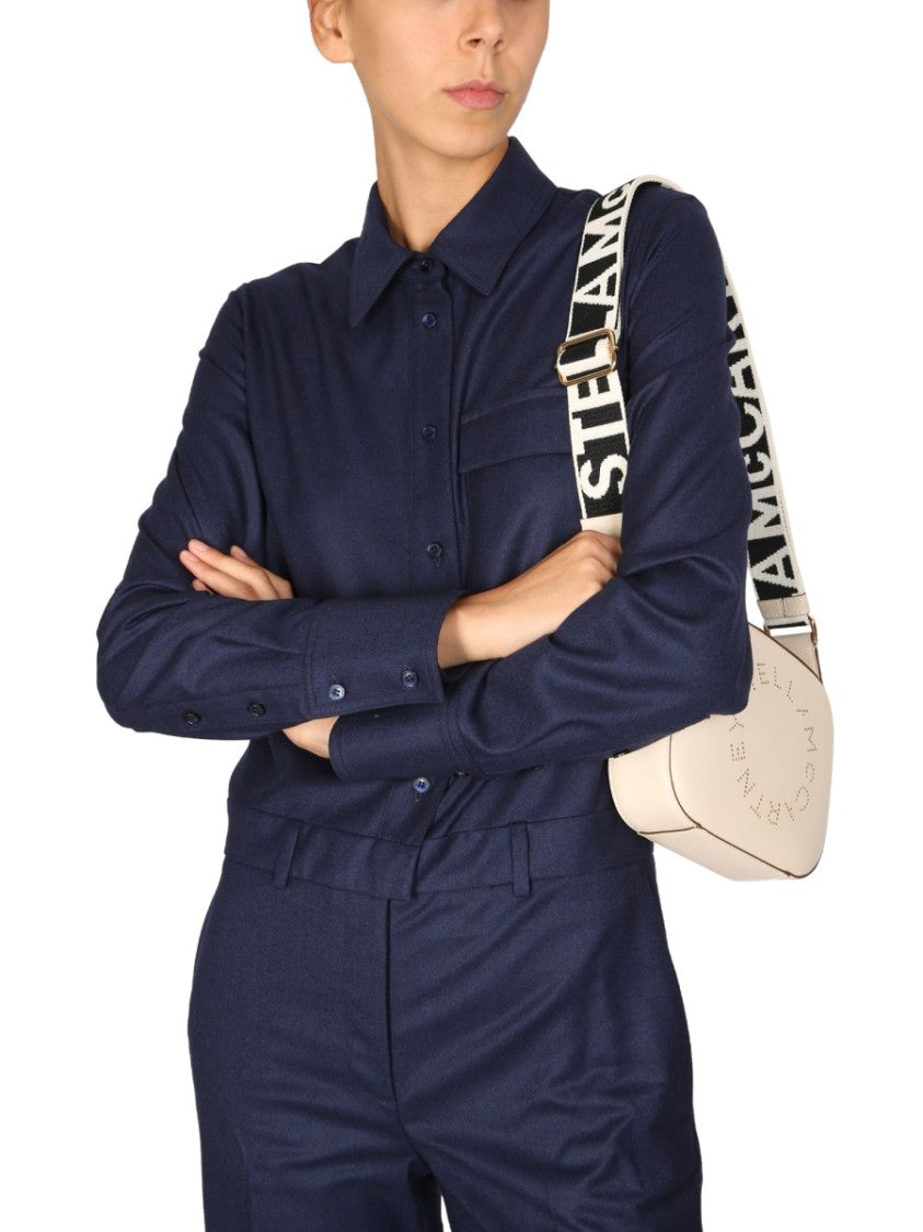 Stella Mccartney Tailored Blue Wool Jumpsuit