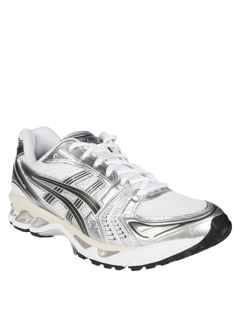 Asics White Gel-Kayano 14 Mesh Metallic Sneakers