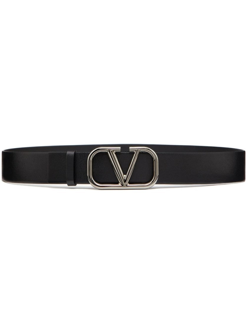 Valentino Black Leather Belt