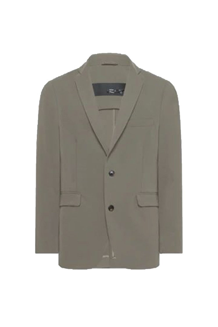 Rrd Tailored Beige Blazer With Two-Button Closure And Notch Lapels