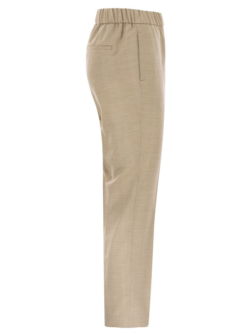 Peserico Stretch Virgin Wool Trousers