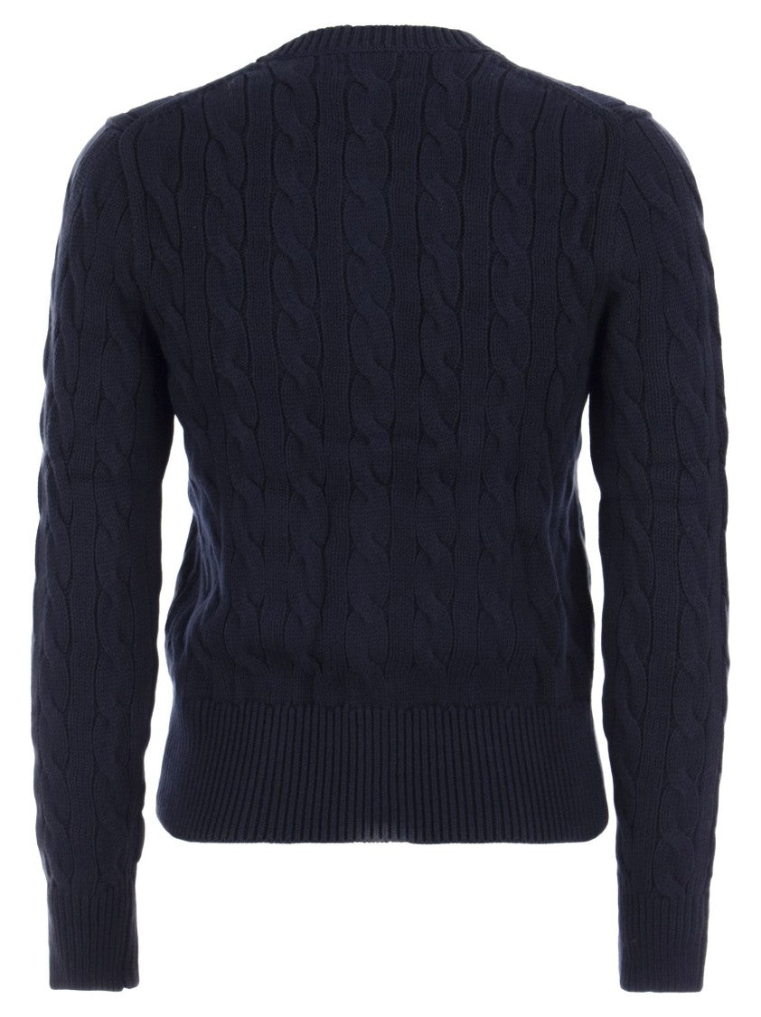 Polo Ralph Lauren Plaited Cardigan With Long Sleeves
