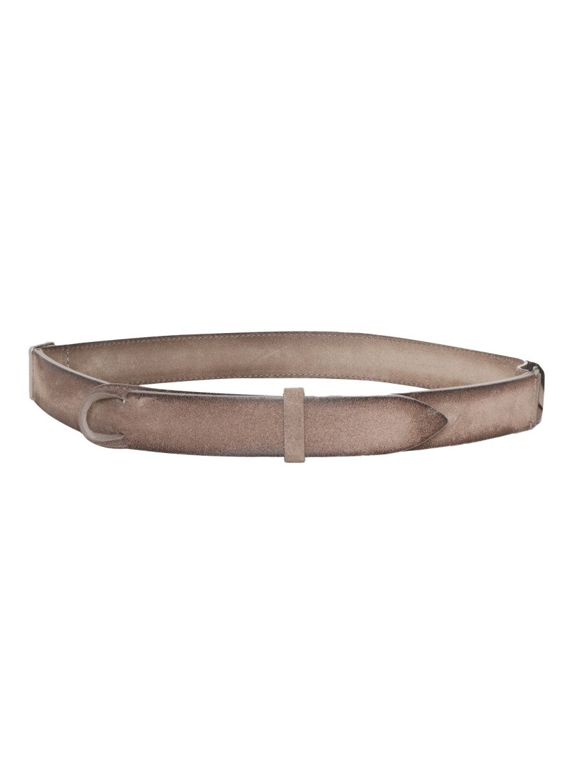 Claudio Orciani Cloudy Soft Suede Minimalist Belt