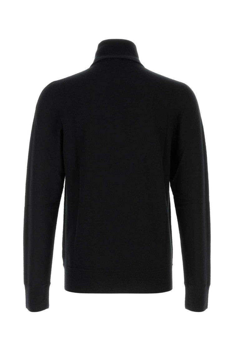 The Row Black Cashmere Bjorn Sweater