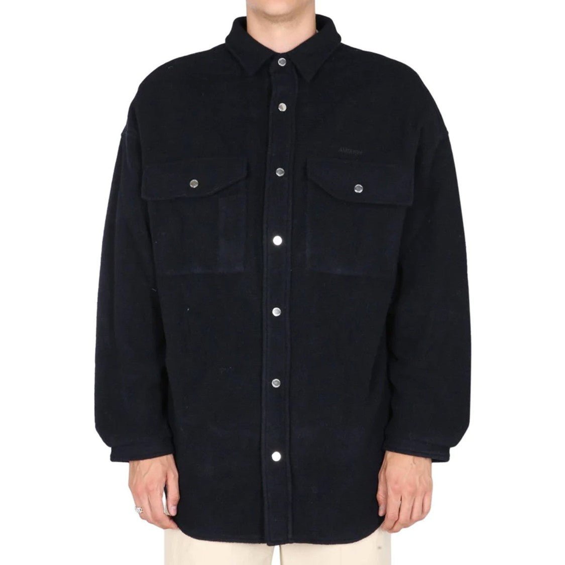 Ambush Black Wool Shirt Jacket