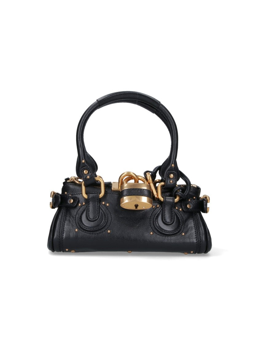 Chloé Textured Buffalo Leather Small Paddington Handbag