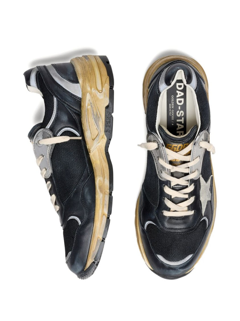 Golden Goose Low-Top Distressed Contrast Star Sneakers