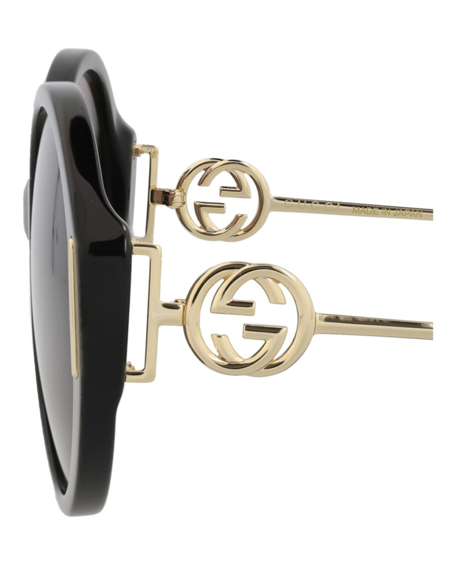 Gucci Round-Frame Acetate Sunglasses