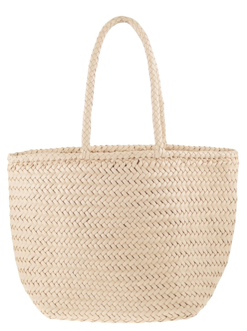 Dragon Grace Basket Small - Woven Leather Bag