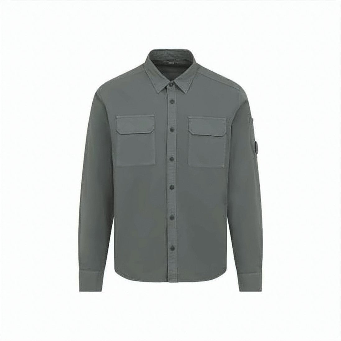 C.P. Company Structured Long-Sleeve Shirt With Button-Down Front And Chest Pockets