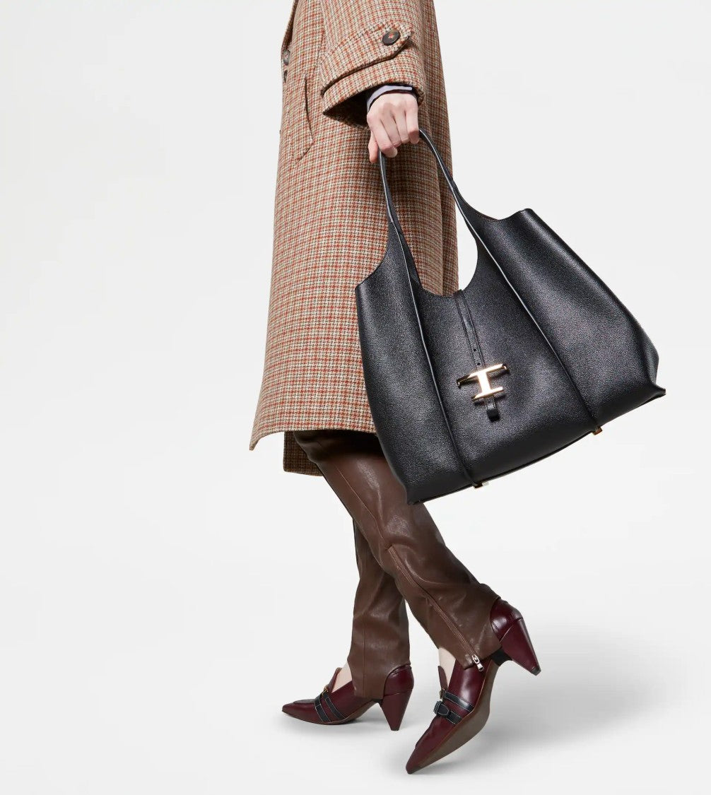 Tod's Timeless Black Leather Tote Bag
