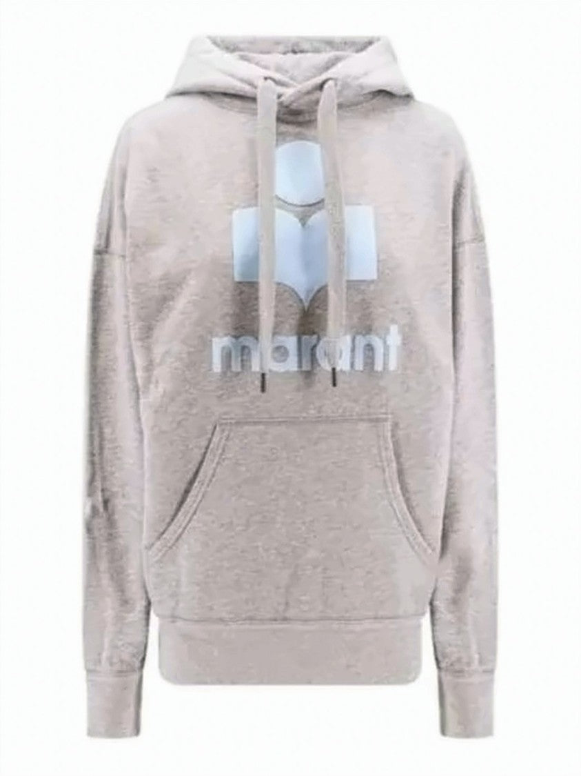Isabel Marant Relaxed Fit Oversized Hoodie With Graphic Logo Detail