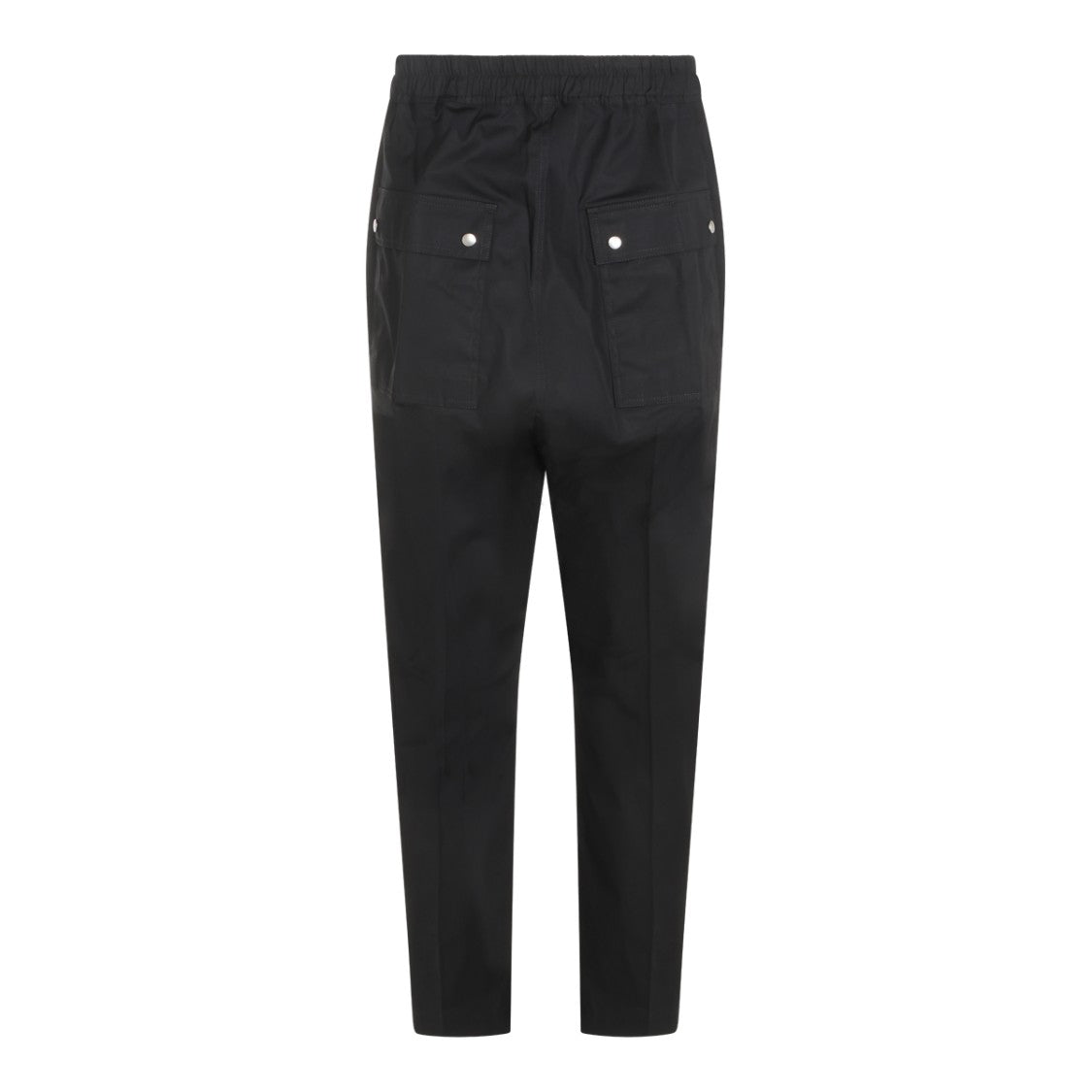Rick Owens Tapered Trousers With High Elastic Waistband And Utility Pockets
