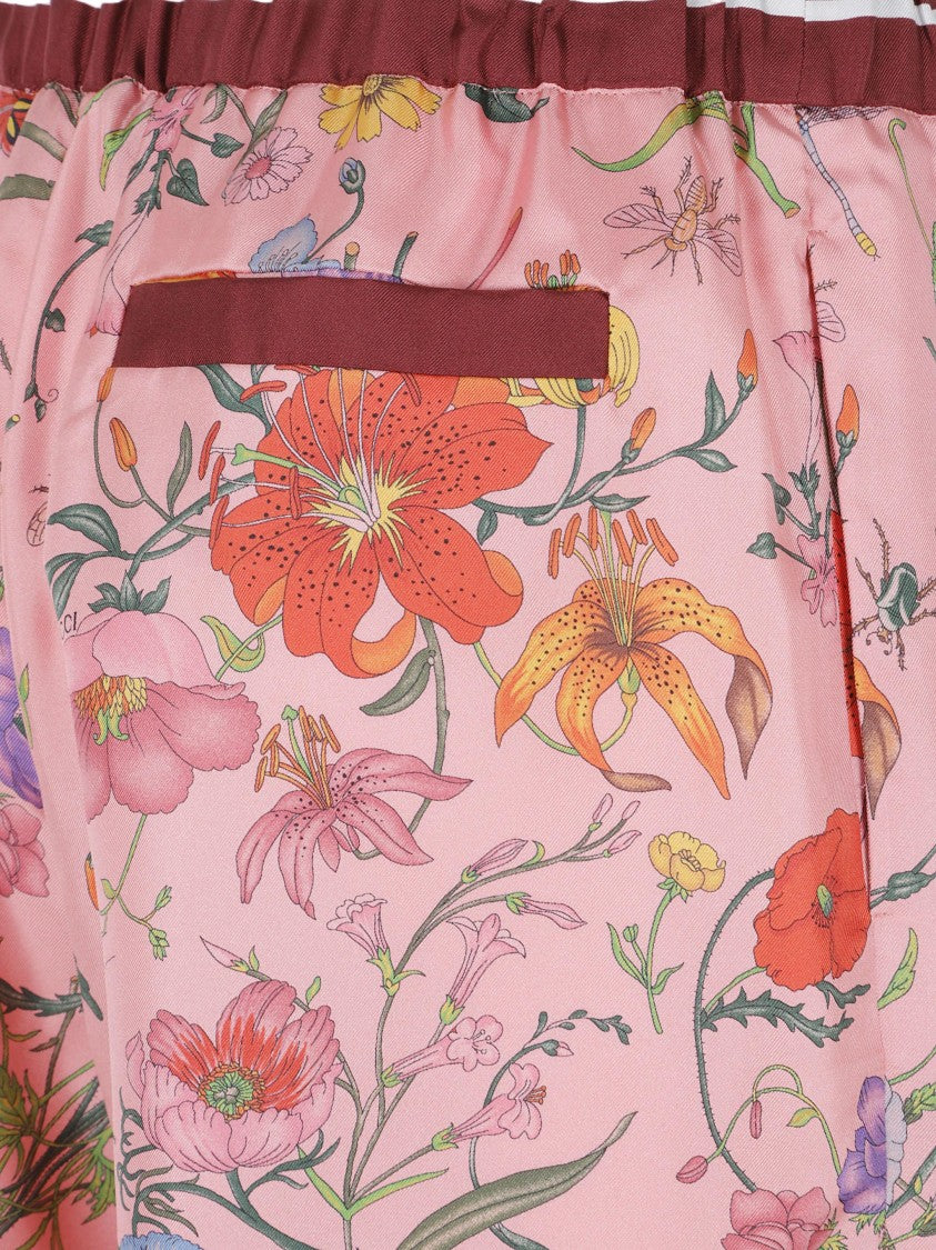 Gucci Pants Twill Flora Degrade