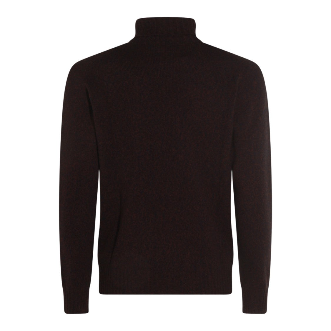 Altea High Neck Brown Sweater With Ribbed Detailing