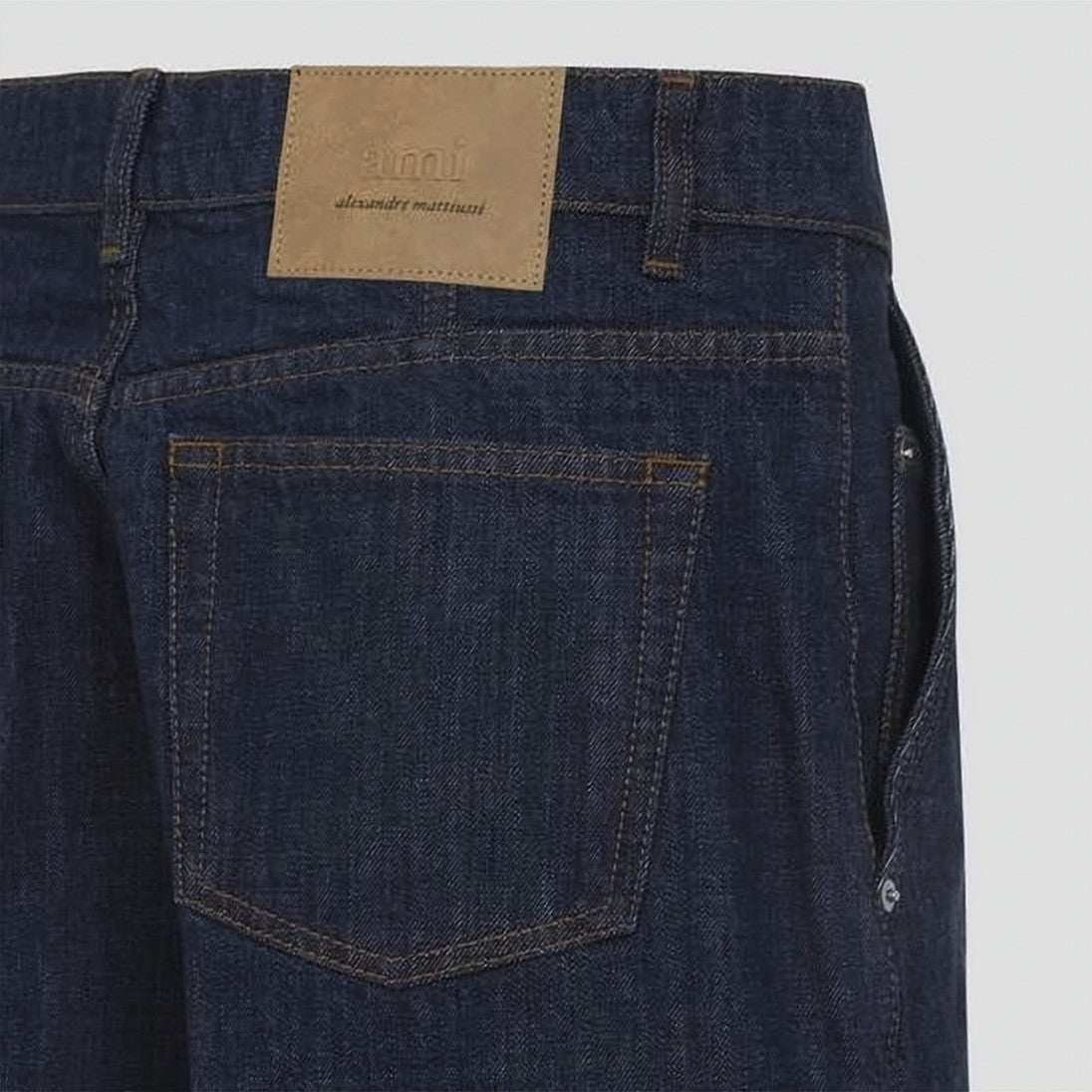 Ami Paris Dark Indigo Denim Shorts