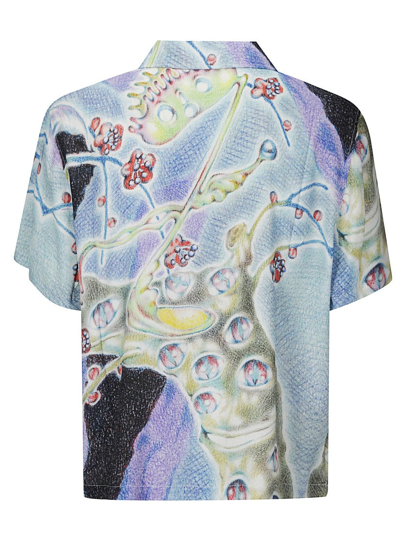 Brain Dead Aspen Eyes Short Sleeve Button Up Shirt