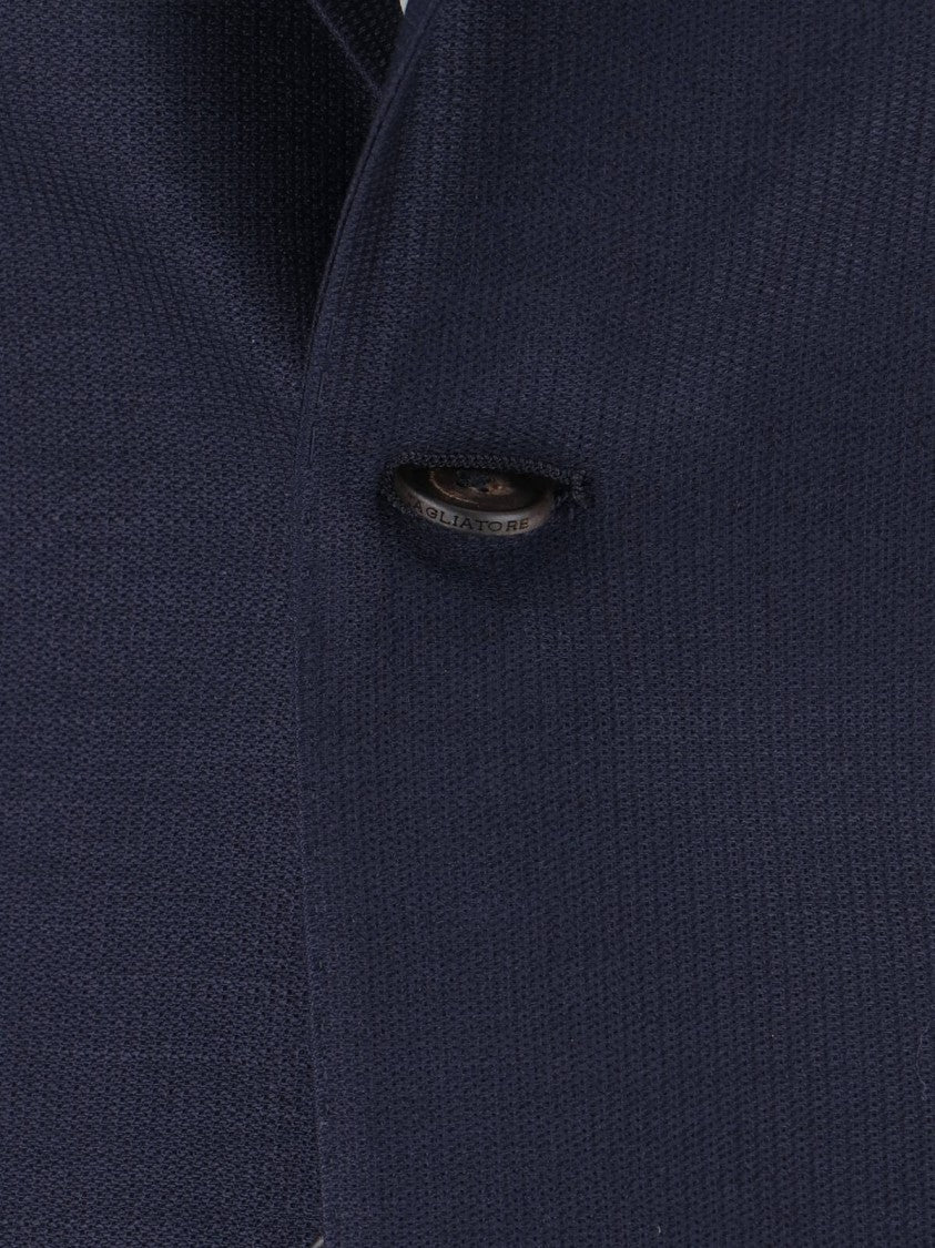 Tagliatore Single-Breasted Blazer – Blue