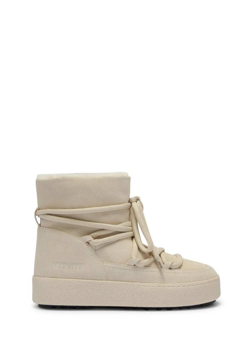 Moon Boot Ltrack Sofia Wrap-Around Lace Mid-Height Suede Boots
