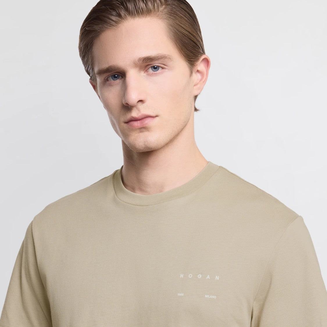Hogan Ecru T-Shirt With Regular Fit