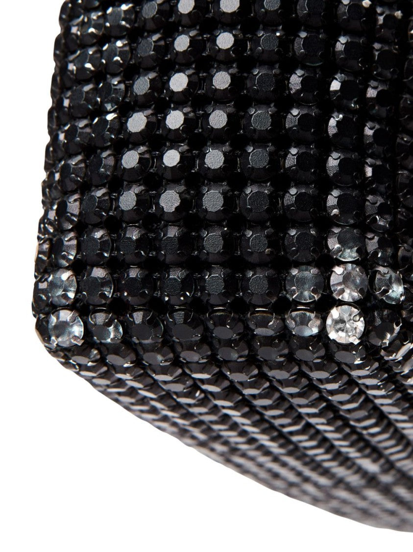 Alexander Wang Rectangle Bag With Black Crystal Embellishment