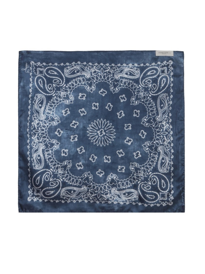 Golden Goose Paisley Pattern Silk Foulard