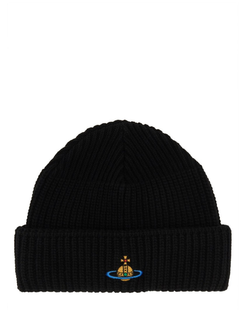Vivienne Westwood Beanie Hat With Logo
