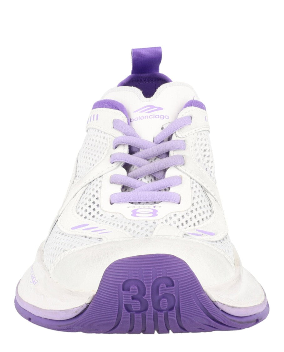 Balenciaga Low-Top Sneakers With Breathable Mesh And Block Heel