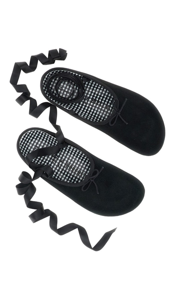 Birkenstock Opera Mule With Gingham Print Cork Footbed And Bow Detail